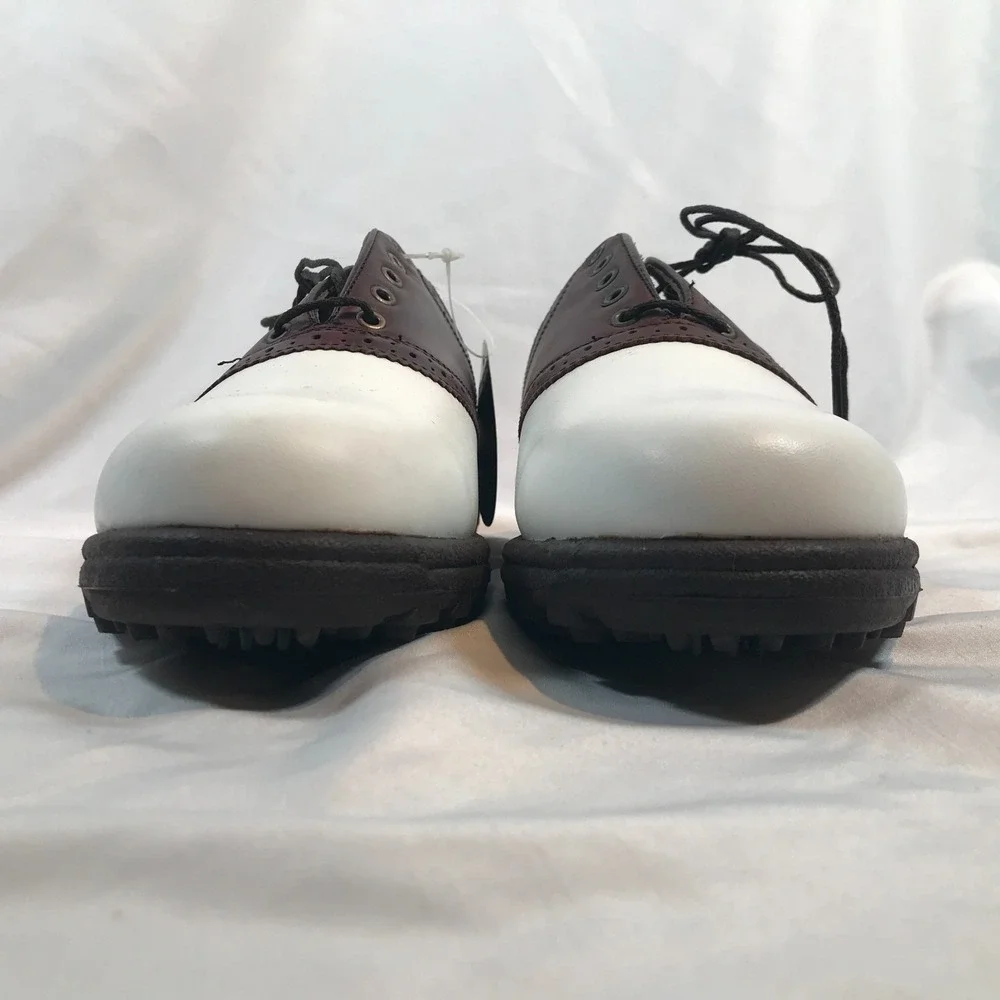 FootJoy Golf Sierra Brown/White Leather Soft Joys Womens US 7.5M EU 38 UK 5.5‎